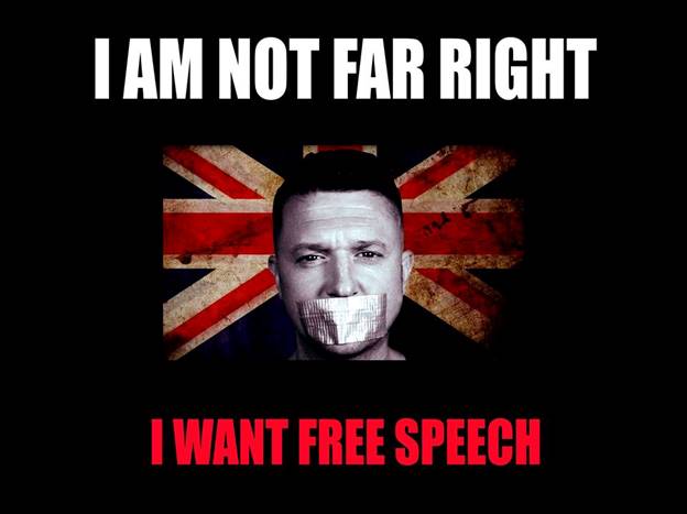 Tommy Robinson - I want free speech