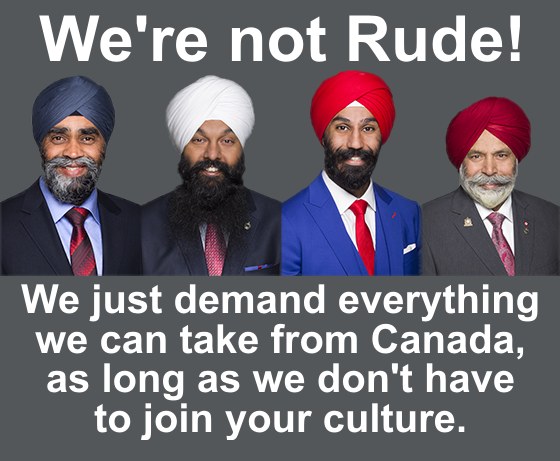 We're not crude, we just want everything we can get from Canada, without having to join your culture
